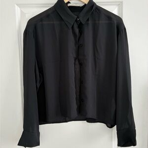 Abercrombie Sheer Button-Up Shirt